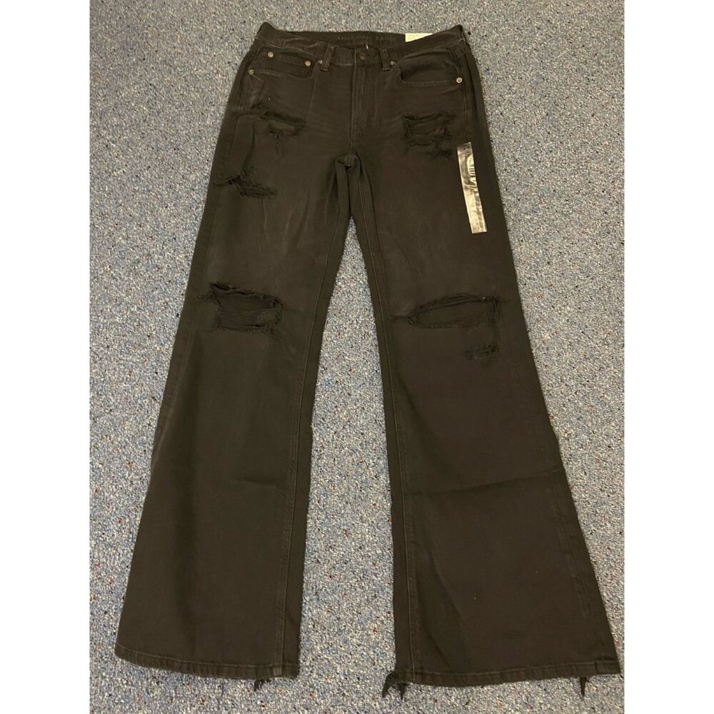American Eagle Outfitters Black Flare Jeans